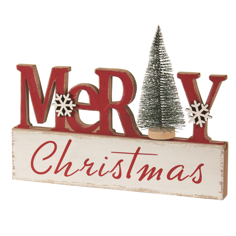 Wooden Sign - Merry Christmas