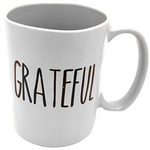 White Big Mug - Grateful